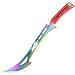 24" Defender-Xtreme Multi Color Full Tang Stainless Steel Swords