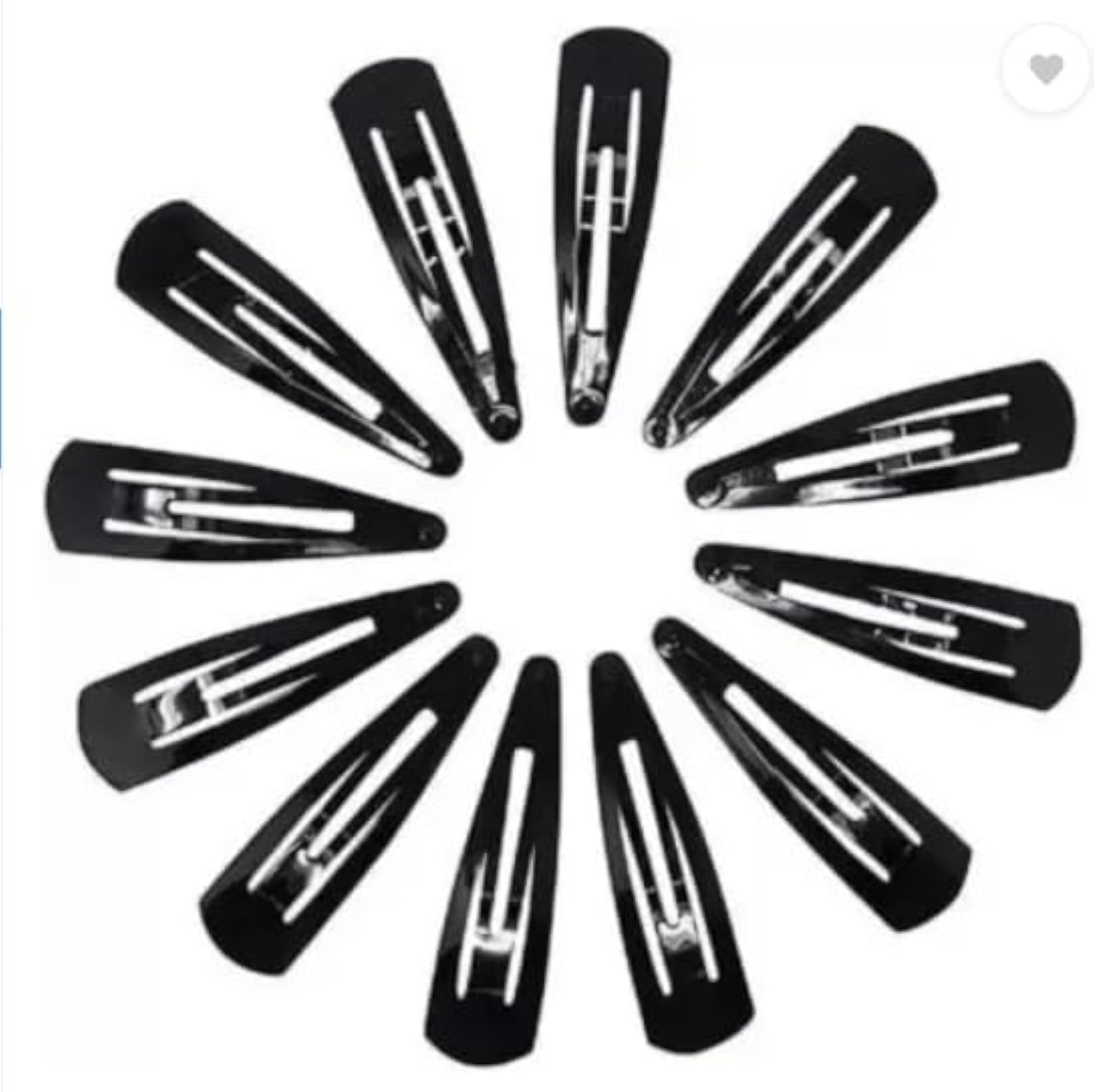Women's Premium Metal Tic Tac Hair Clips, Pack of 48