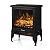 TURBRO Suburbs TS17 Compact Electric Fireplace Stove, Freestanding Stove Heater with Realistic Flame - CSA Certified - Overheating Safety Protection - for Small Spaces - 18" 1400W