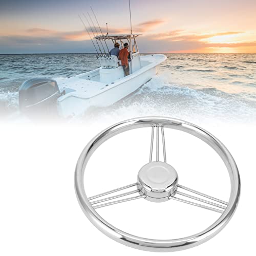 Volante de barco, volante marinho de 9 raios resistente ao desgaste de alta precisão para iate