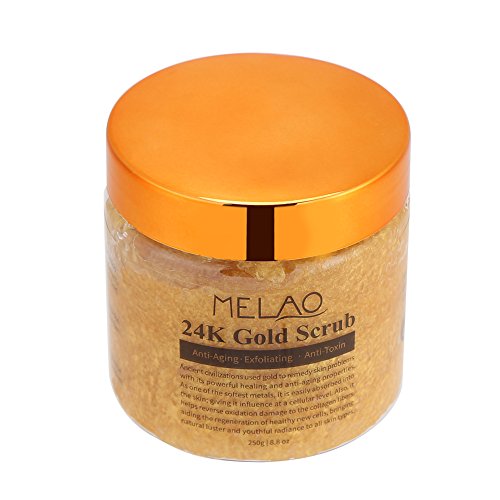 24K Gold Body Scrub Natuurlijk Badzout Milde Suiker Scrub Huid Hydraterende Exfoliërende voor Voedende Gezicht Lichaam… - Afbeelding 8