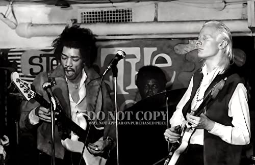 Poster Jimi Hendrix Johnny photo 1968 pour mur vide manque de style
