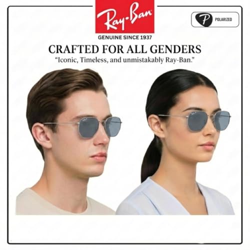 Image of Ray-Ban RB3548N HEXAGONAL FLAT LENSES Sunglasses w /Official Eyewear Kit