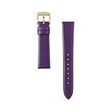 【Amazon.co.jp限定】 BAMBI 腕時計 ベルト 牛革 12㎜ 14㎜ 16㎜ 18㎜ 抗菌防臭 レザー バンド 時計 交換ベルト パープル BCA066VL-G