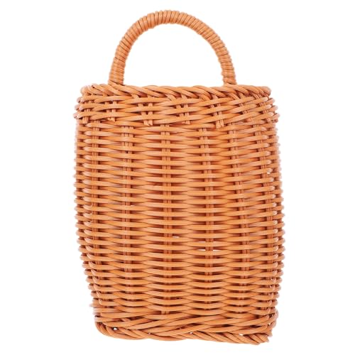 Cesta colgante de pared marrón para un hogar acogedor 2