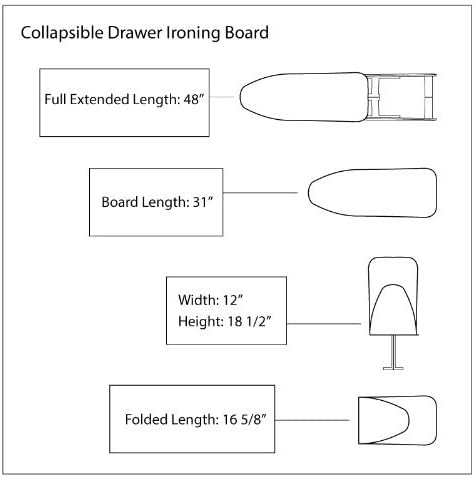 Miniatura 7 de Qline Tabla de planchar retráctil