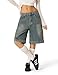 Aelfric Eden Washed Reverse Jorts Mens Casual Denim Shorts Loose Fit Baggy Jean Short Streetwear Trendy Outfits