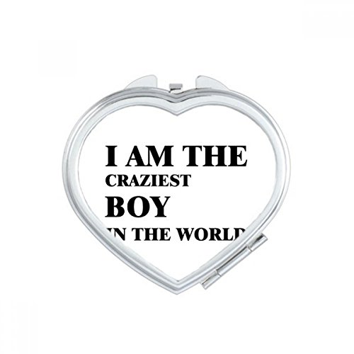 Miroir compact Je suis Le Craziest Boy de poche à la main multicolor - 2