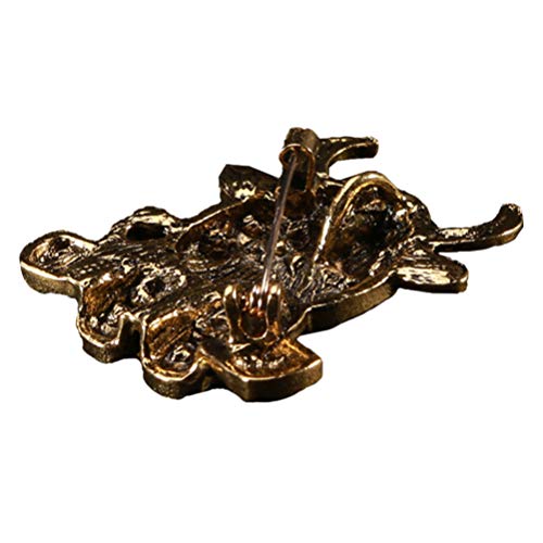 Broche de bœuf animal en cristaux pour sublimer vos costumes
