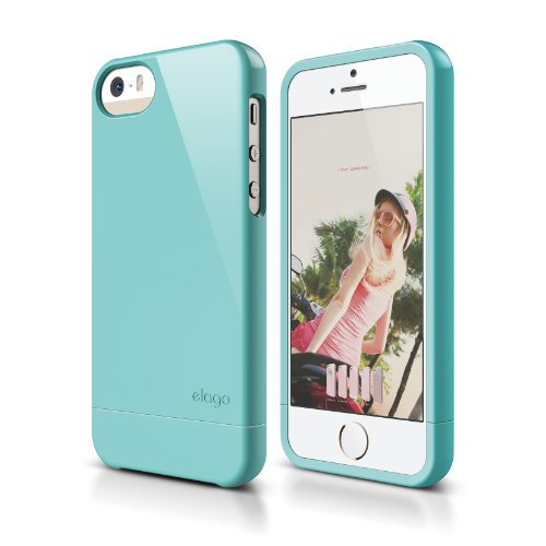 iPhone SE case, elago® [Glide][Coral Blue] - [Mix and Match][Premium Armor][True Fit] - for iPhone SE/5/5S