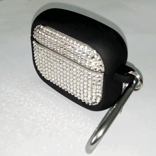 Image of Bling Rhinestone Case for AirPods Pro with Metal Keychain,High Quality Hand Glued Diamond Soft Silicone+Hard PC Protective Cover, Compatible with Apple AirPods Pro 2nd /1st Generation Case