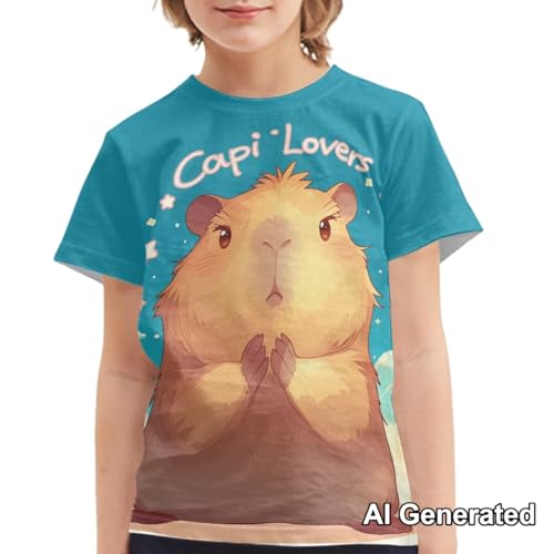 Image of Xhuibop Kids T Shirts for Boys Size 3-16 Girls Short Sleeve Sportswear Active Tops