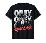19NVTL00008A-001 They Live Alien Obey Title Logo T-Shirt