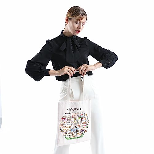 Virginia Women's Tote Bag: Welcome to Virginia Travel Gift3
