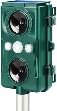 Amazon Co Jp 動物撃退器 猫よけ 感知範囲10m Chortau害獣撃退 二つ超音波スピーカー Led強力フラッシュライト 赤外線センサー ソーラー充電 Usb充電 3 4週間超長待機 猫撃退 猫退治 猫避けグッズ 糞被害 鳥害対策 猫除け 鳥除け 犬除け ネズミよけ Ip56防水防塵 12
