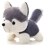 Husky Doll Doll Plush Toy Hyena Pillow Doll Girl Mini Mini Mini Big Big Cute Número 1: Longitud 80Cm High 50Cm para Enviar Puppy Colgante Gray Bell Husch