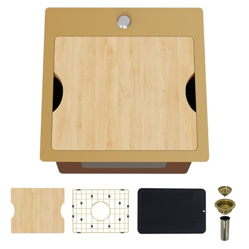 Gold Kitchen & Bar Sink Workstation, 15