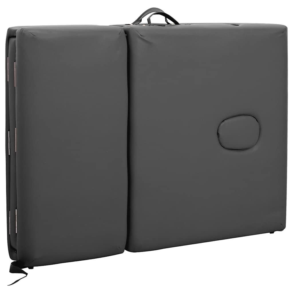 Massagetisch mit 4 Zonen Aluminiumrahmen Anthrazit 186×68 cm,Gesundheit & Schönheit,Körperpflege,Massage & Entspannung,Massagetische,Anthrazit,17.85 kg-110176