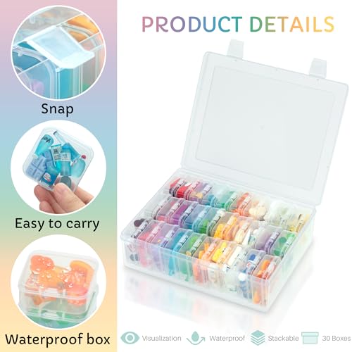 Mini organiseurs transparents pour trier les jouets miniatures - 4