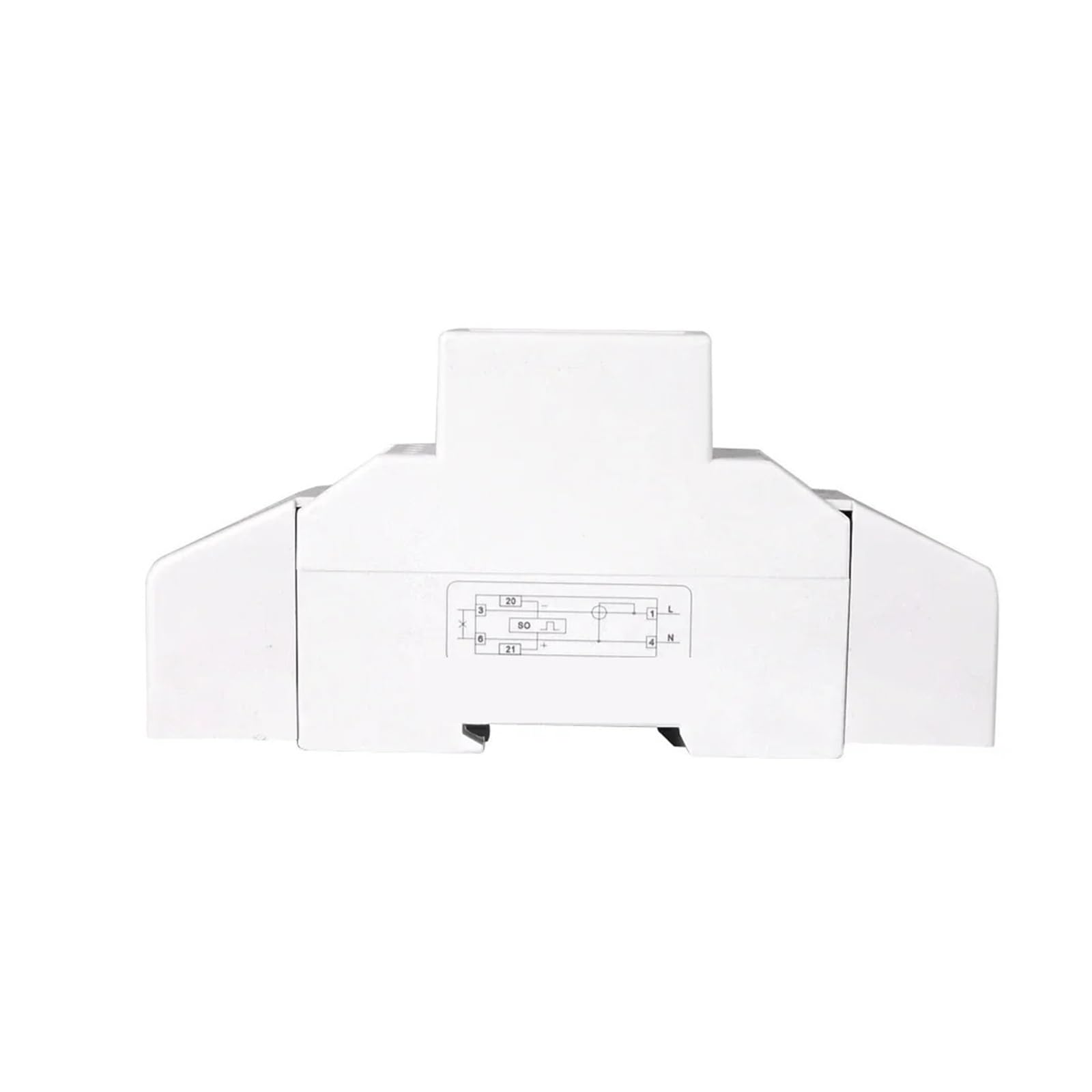 Contatore di energia su Guida DIN monofase a 2 Fili Elettrico con retroilluminazione CA 230 V 5-80 A