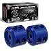 AUTMATCH Winch Cable Hook Stopper (2 Pack) Rubber Shock Absorbent Winch Stopper Best Winch Accessories for Wire & Synthetic Cables ATV Accessories Prevent Pulling Eliminate Abrasion Bouncing Blue