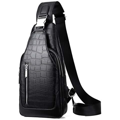 FSD.WG】sling Backpack for Men Chest Bag Crossbody Shoulder Bags Travel Bag Purse for Men with Water Resistant Cover