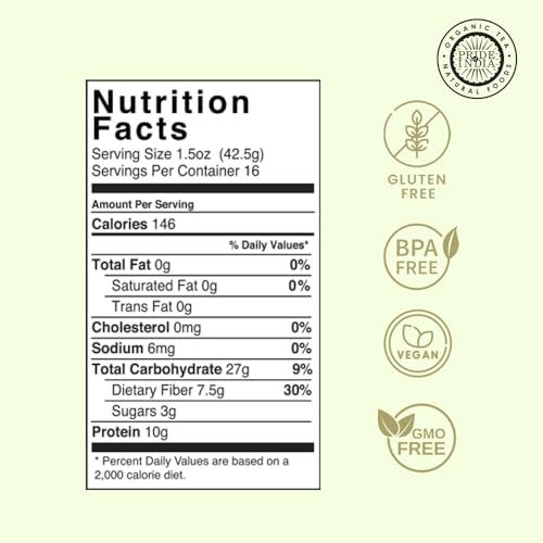 Pride Of India - Indian Whole Green Mung Gram - Protein & Fiber Rich Moong Whole, 1.5 Pound Jar - Thumbnail 3