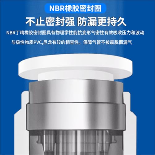 Componente neumático PL10-02 con rosca externa resistente a la corrosión para automatización 4