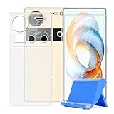 BUNALFaa Cover per ZTE nubia Z70 Ultra (6.85") + (2 pezzi) Vetro Temperato, Custodia per Antiurto Antigraffio Protettiva Case Ultra Sottile Silicone con Supporto per Cellulare - Transparent
