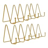 Support multifonctionnel : chevalet de table décoratif, conçu pour présenter divers objets, tels que photos, assiettes, œuvres d'art, livres et appareils numériques ; présentoir doré pour photos ; support pour livres