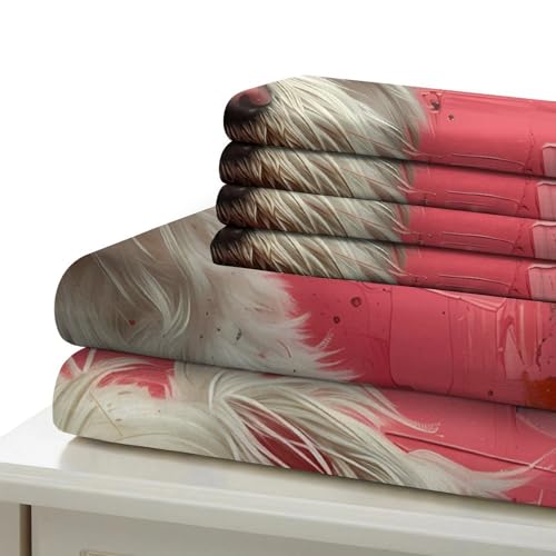 Housse de couette chiot blanc super douce et résistan - 7