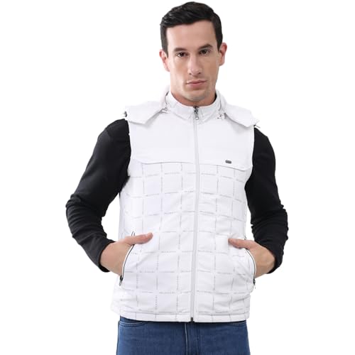 Image of Monte Carlo Men's Regular Fit Reversible Jacket | Detachable Hood | Sleeveless Style | Solid Design | able Winter Jacket for Men | Stylish Reversible Hooded Jacket For Men's (Pack Of 1)