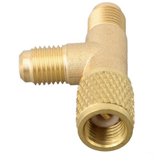 Conector rápido en T para sistemas R12, R22, R134 1/4 pulg miniatura 3