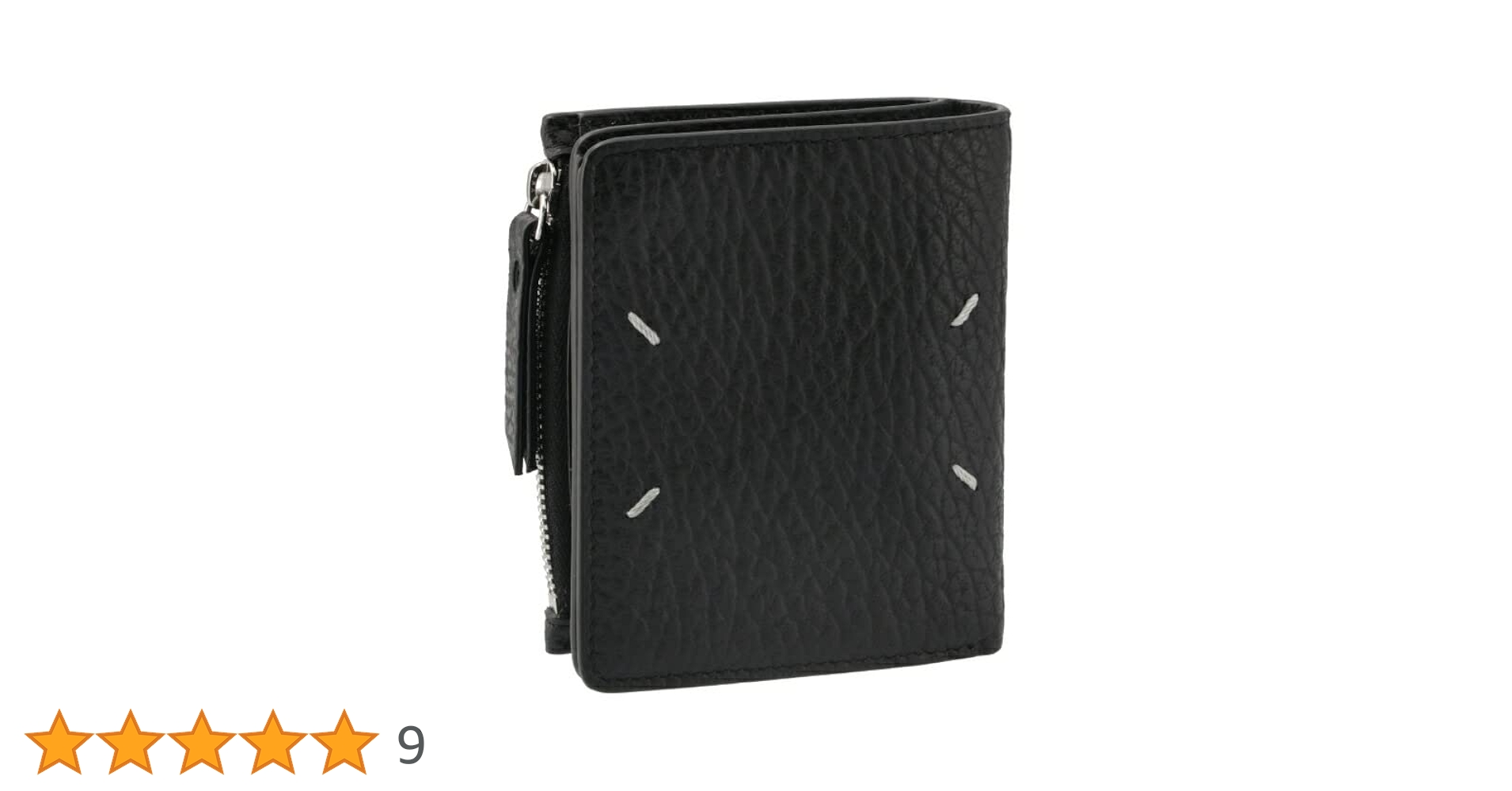 入手困難⭐️メゾンマルジェラ 2つ折り財布 お札入れ ラバー レザー ブラック メゾンマルジェラ 二つ折り財布 ミニ財布 ユニセックス Maison