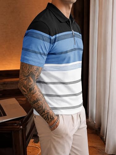 Image of Noble Monk Men's Regular Fit Polo Neck T-Shirt | Half Sleeve