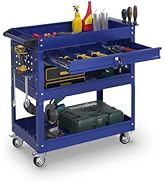 Amazon.com: Wanmwill 3-Tier Rolling Utility Cart, Metal Heavy Duty