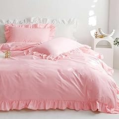 Pink Ruffle Comforter Set