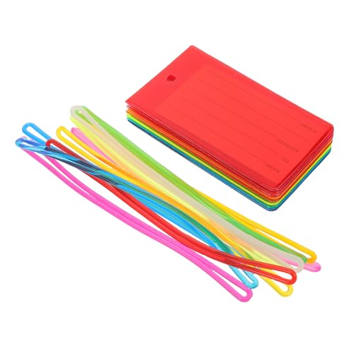 Étiquettes de voyage pour bagages en PVC souple avec identification transparente
