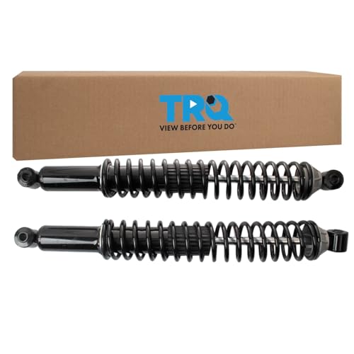 Image of TRQ Rear Heavy Duty Shock Absorber Pair Set Compatible with 2000-2014 Chevy Tahoe, GMC Yukon 2007-2014 Suburban /Yukon XL 2002-2013 Escalade 2007-2013 Avalanche - VERIFY FITMENT& NOTES