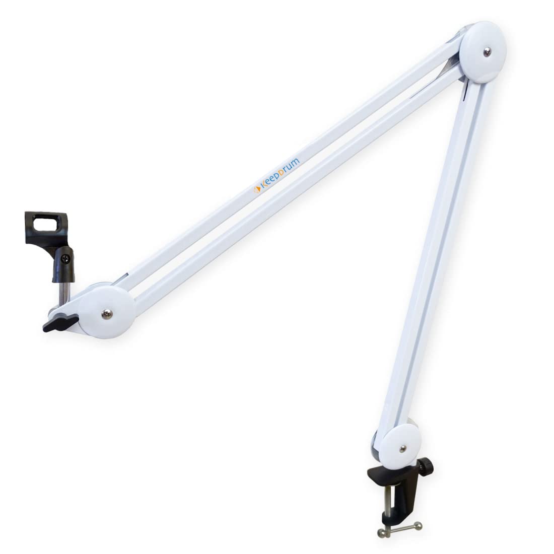 keepdrum MS138WH - Brazo de micrófono articulado para micrófonos, color blanco