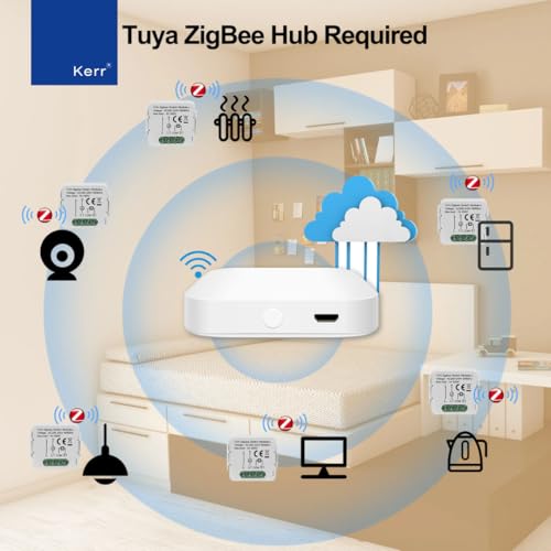 Image of Kerr Smart Switch Module (Mini-Series), Retrofit Smart Switch 10A, 230V AC, Supports Schedule, APP & Voice control, Compatible with Alexa and Google Home Assistant. (Wifi, 2CH)