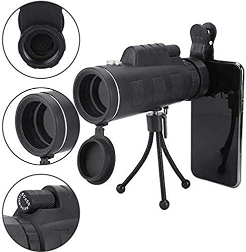 Telescopio monocular de vidrio óptico puro 40X60 con trípode portátil 6