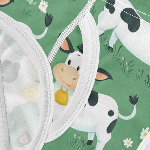 Wusikd Cute Boys' Underwear Cotton Funny Cows Boys Briefs Soft Toddler Underwear 2T 5