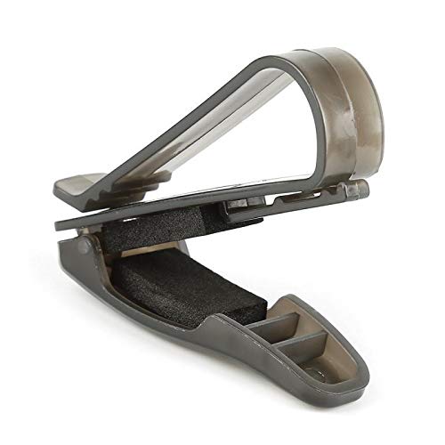 2 Supporti Per Occhiali Da Sole Per Visiera Auto, Clip In Metallo Con Rivestimento Scamosciato, Neri, Universali, Facili Da Installare