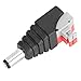 DC Power Connector, 5.5 X 2.1mm DC Female Plug for LED Strip for CCTV Camera