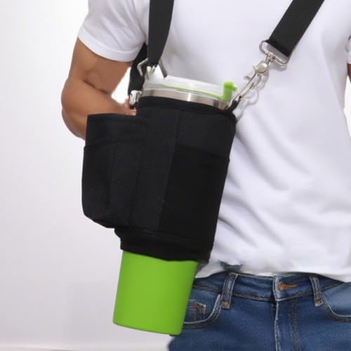 Portavasos con correa ajustable genérico y estuche impermeable oxford para botella 7