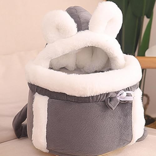 Sac de transport durable pour chat avec grotte réglable sur le devant