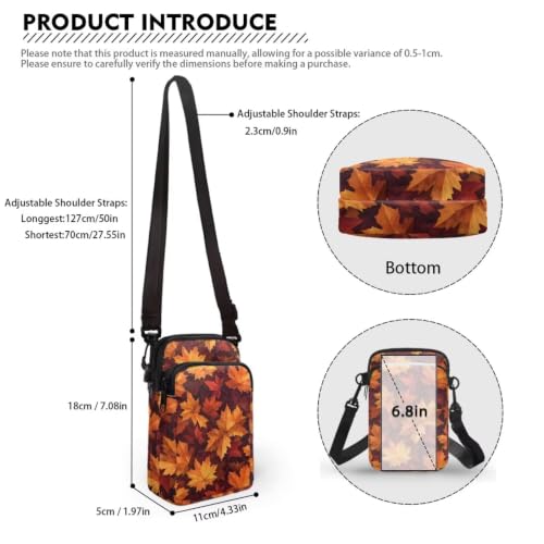 Image of Hawaiian Tribal Small Crossbody Bags for Women Cell Phone Bag Purse, Sea Turtle Zipper Sling Purses Shoulder Bag