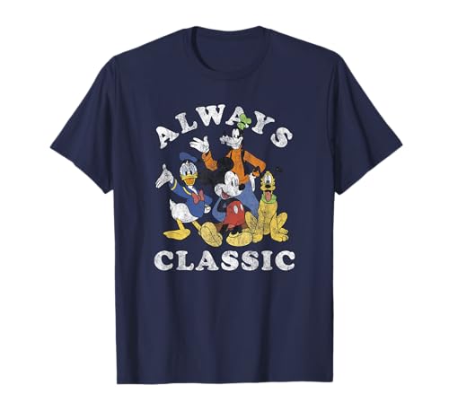 T-shirt Mickey Disney de collection Always Classic v2 en coton pour homme et femme