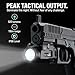 Lancer Tactical Pistol Light Rechargeable 520-Lumen Rail-Mounted Tactical Weapon Light with Specific Compatibility Rail Locating Keys, (Black)